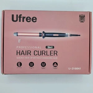 Ufree Set di ferri arricciacapelli 5 in 1 - fusti in ceramica e ferro piatto, doppia tensione - Foto 1 di 14