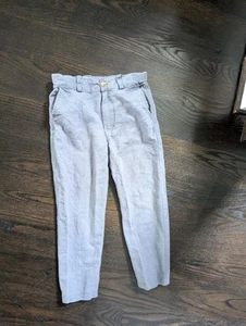 Boys Linen Oliver Of London Pants Size 4-5 - Picture 1 of 5