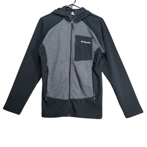 Columbia Men's Full Zip Raglan Sleeve Hoodie Black Size S - Picture 1 of 9