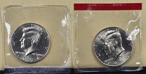 1994 P & D JFK Kennedy Half Dollar  50C Philadelphia Denver Mint Cello Free Ship - Picture 1 of 6