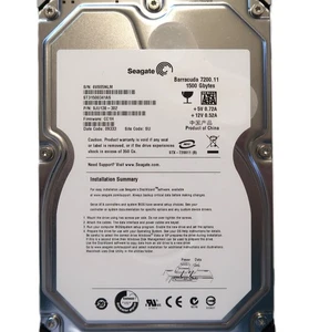 Seagate ST31500341AS 9JU138-302 CC1H (6VS) SU China 1.5TB Sata HDD FEB/2009 - Picture 1 of 1