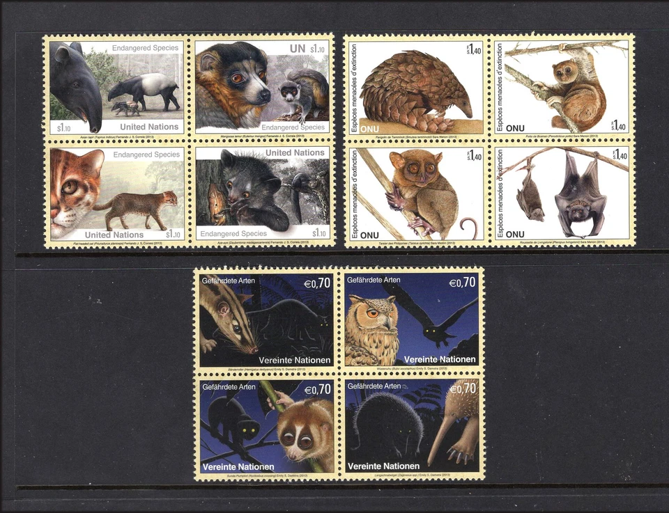 M28262 Naciones Unidas X3 2013 21st Wildlife Series X3 X4 UMM Cat 28,60 £ Foto 1 de 1