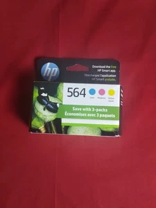 HP 564 Ink Cartridge 3-Pack Cyan, Magenta, Yellow - Sealed - Picture 1 of 3