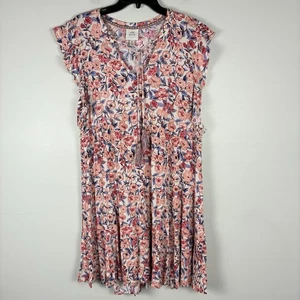Knox Rose Dress Sz M Ditsy Floral Short Tassel Boho Western Prairie Festival - Picture 1 of 8