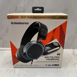 Auriculares para juegos Steelseries 61453 Arctis Pro + Gamedac Hi Res - negros - Imagen 1 de 16