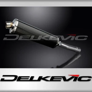 TRIUMPH DAYTONA 2001-2002 450mm OVAL CARBON BSAU SILENCER EXHAUST KIT - Picture 1 of 4