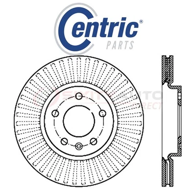 Centric Disc Brake Rotor for 2011-2015 Chevrolet Volt 1.4L L4 - Kit Set nw - Изображение 1 из 4