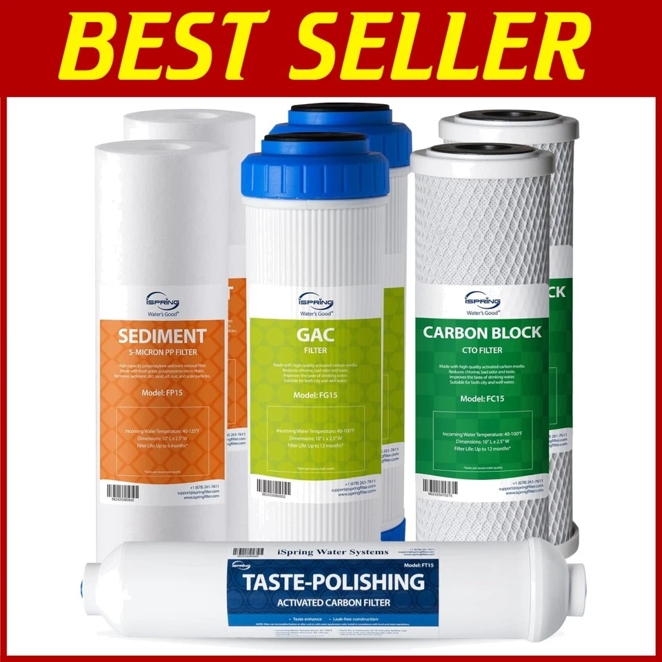 NSF Certified Water Filter Cartridge Set - Image 1 of 4