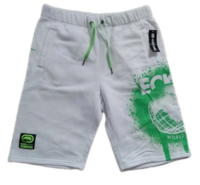 Ecko Unltd. Pantalones cortos para hombre con cordón cintura polar blanco/verde talla M nuevos con etiquetas Foto 1 de 4