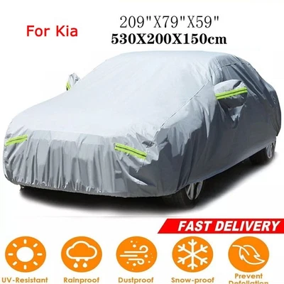 Full Car Cover Outdoor Waterproof Snow Rain Dust UV Protection For Kia Sedan SV — 第 1/4 张图片