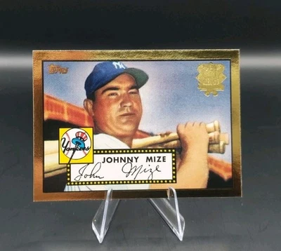 JOHNNY MIZE  2001 TOPPS 1952 WORLD SERIES REPRINT GOLD CARD #129 (HOF) Yankees🔥 - Image 1 of 2