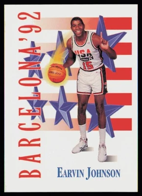 1991-92 SkyBox #533 Earvin Johnson USA - Image 1 of 2