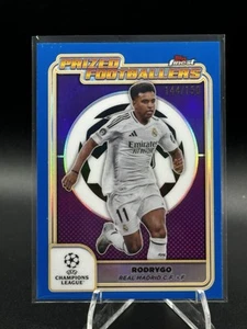Rodrygo Real Madrid Topps Finest 2024-25 Prized Footballers /150 SP Blue - Picture 1 of 2