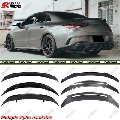 Rear Trunk Spoiler Wing Carbon Fiber For Mercedes-Benz CLA200 250 W118 Sedan 20+ - Image 1 of 4