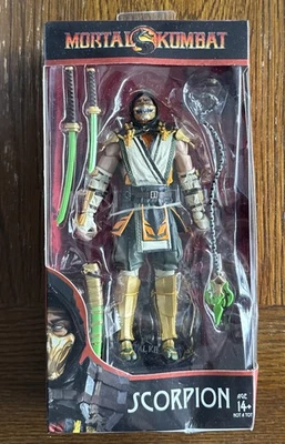 7-дюймовая экшн-фигурка Скорпиона из Mortal Kombat от McFarlane Toys, эксклюзивные выпуски в коробке - Изображение 1 из 4