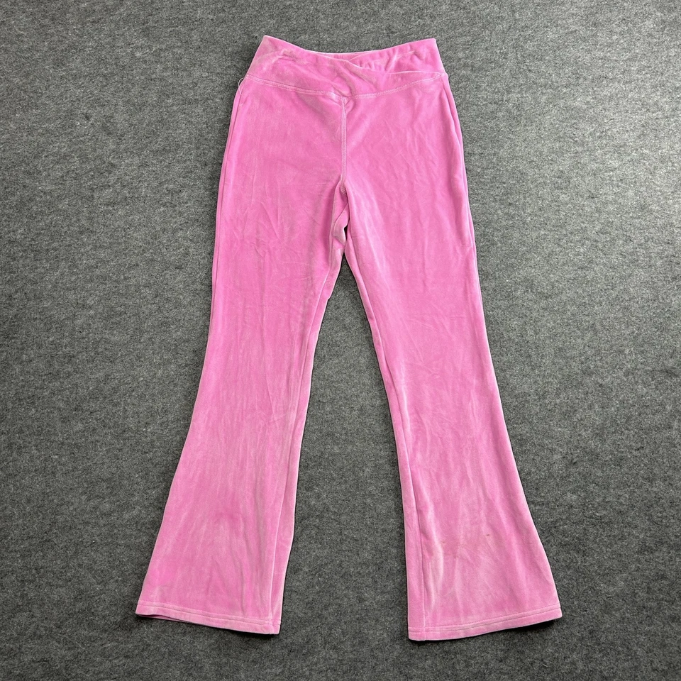 Pantalones Yogalicious Niñas Grandes 12 Terciopelo Acampanado Elastizados Yoga Ropa Activa Foto 1 de 4