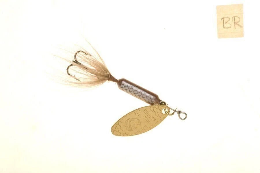 Spinner en línea Wordens 208-BR cola de gallo, 2 1/4", 1/8 oz, gancho agudo, marrón Foto 1 de 1