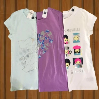 Conjunto Camisa Estampado Gap Niños Niñas (3 Piezas) US XL - 12 Años NUEVO Foto 1 de 4