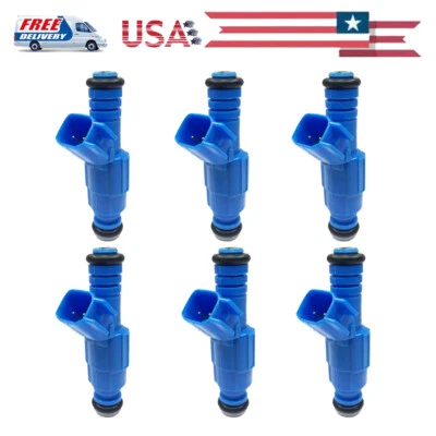 6 peças injetores de combustível upgrade 0280156201 compatível com 2004-2007 Pontiac Grand Prix 3,8L - Imagem 1 de 4