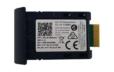 ALCATEL-LUCENT S.A. Alcatel-Lucent Enterprise ALE-108 Wireless Module