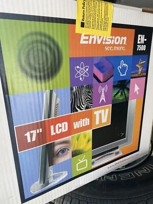 "Monitor de computadora de panel plano Envision 17"" con altavoces integrados (modelo EN-7500) NUEVO Foto 1 de 4