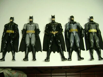  DC Comics Batman Large Action Figures lot of 5, 11 1/2 inches tall - Image 1 of 4