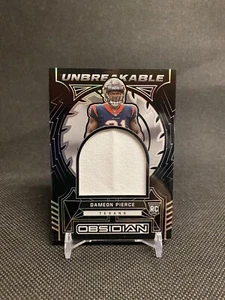 2022 Obsidian Dameon Pierce RC Jersey Patch Unbreakable Texans Rookie #ed /125 - Picture 1 of 2