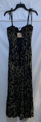 ❤️Лотос трейдеров богемное крестьянин коттеджкор викинг косплей черный золотой папоротник новый с Ярлыками - Изображение 1 из 4