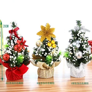 20cm Mini Christmas Tree Desk Decor Small Party Ornaments Decoration Xmas - Picture 1 of 7
