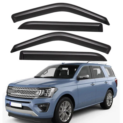 Tape-on Acrylic Smoke Window Visor Rain Guard for 1998-2017 Lincoln Navigator Foto 1 de 4