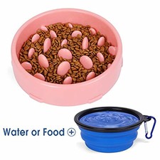 New listing
Pet Supplies Slow Feeder Dog Bowl With Collapsible Bowl-Puppy Puzzle Food Bowl,