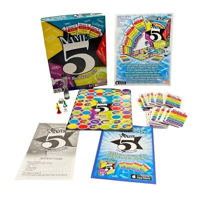 Nombre 5 ¿Puedes nombrar 5? Juego de mesa de Endless Games completo usado en excelente estado Foto 1 de 4