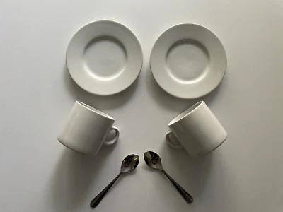 2 WILLIAMS SONOMA JEWEL STONE SAKURA PORCELAIN DEMITASSE EXPRESSO COFFEE CUP MUG - Image 1 of 4