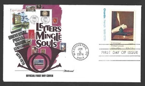 1974 US Postage - SCOTT 1535 - LETTERS MINGLE SOULS - CHARDIN - FDC Fleetwood - Picture 1 of 2