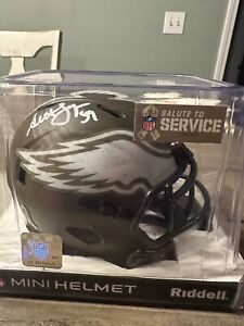 Seth Joyner Signed  Salute To Service Mini Helmet-Beckett W Holo