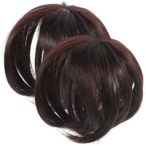 2 Pcs Oberkopf-Haarteil Oberes Wiglet Haarnetz Zubehör Damen - Bild 1 von 12