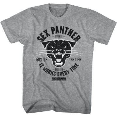 Anchorman Sex Panther Cologne Men's T Shirt 60% of the Time it Works Every Time - Image 1 of 4