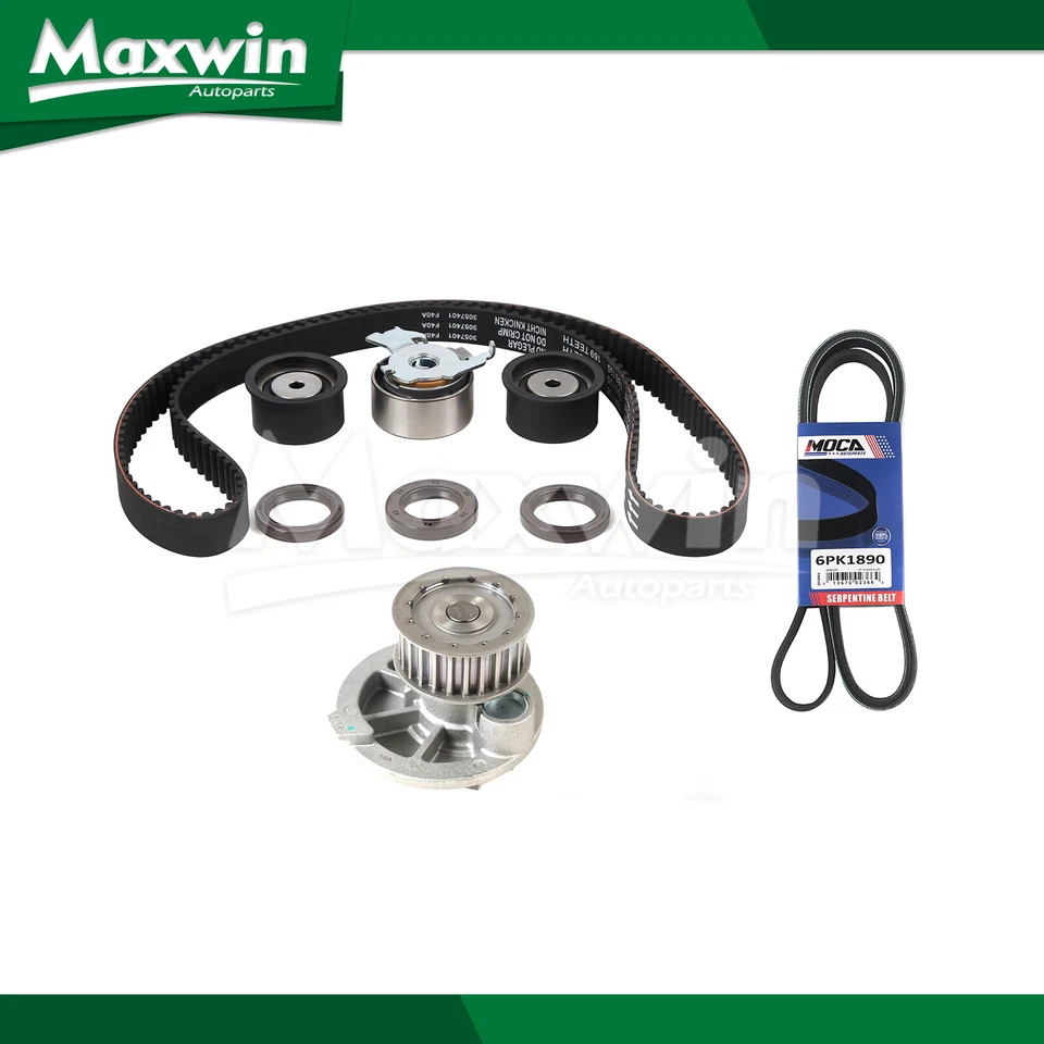 Kit de correa de distribución bomba de agua correa serpentina apta para Suzuki Forenza 2004-2008 2,0 L Foto 1 de 4