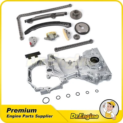 Timing Chain Kit Oil Pump Fit 2007-2015 Nissan Rogue Sentra 2.5L QR25DE - Image 1 of 4