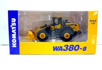 Komatsu Official Diecast Model Wheel Loader WA380-8 / 1:87 / Japan Exclusive - Image 1 of 3