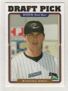 2005 Topps Update Highlights #311 Stephen Drew Diamondbacks Draft Pick RC BV$3 - Picture 1 of 1
