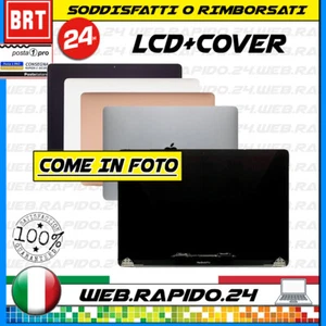 DISPLAY LCD+COVER COMPLETA APPLE MACBOOK AIR 13 M1 (2020) A2337 EMC3598 SCHERMO - Imagen 1 de 4