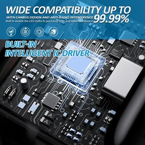 D-Lumina Ampoule Canbus LED H7 100W 16000LM, 6500K 400% Lumineuse, Lampe Halogèn - Afbeelding 1 van 7