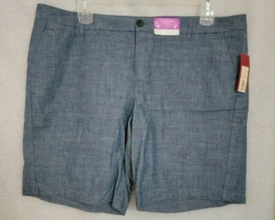 Pantalones Cortos Mujer Merona Talla 16 Azul Jean MIRA NUEVOS Foto 1 de 4