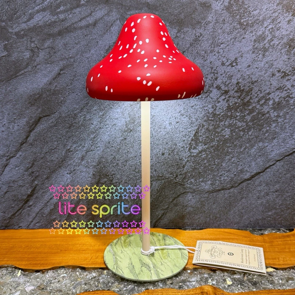 John Derian For Target 2024 Mushroom Table Lamp Red Thanksgiving & Fall Decor