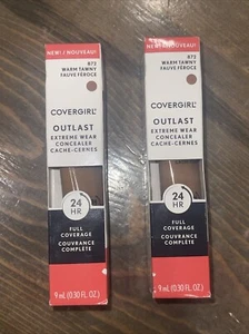 COVERGIRL Outlast Extreme Wear Concealer 872 Warm Tawny Full Coverage 2 Pack 9ml - Picture 1 of 6