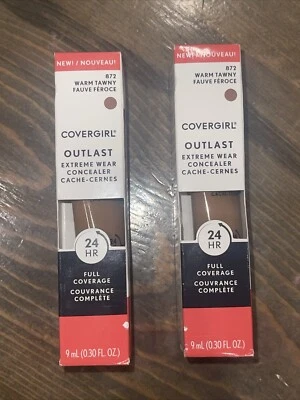 COVERGIRL Outlast Extreme Wear Concealer 872 Warm Tawny Full Coverage 2 Pack 9ml - Image 1 of 4