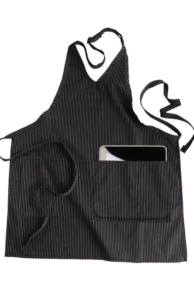 Edwards Unisex 2-Pocket V-Neck Bib Apron - 9009 FREE SHIPPING! - Image 1 of 1