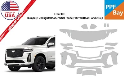 For Cadillac Escalade V-Series 2023-2024 Front Paint Protection Film PreCut PPF - Image 1 of 4