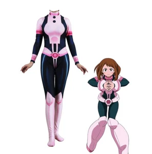 Anime My Hero Academia Uraraka Ochako Body Overall Cosplay Kostüm Zentai - Bild 1 von 6